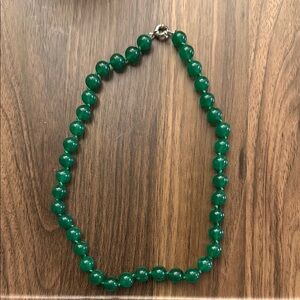 Vibrant Green Gemstone Necklace Classic Design